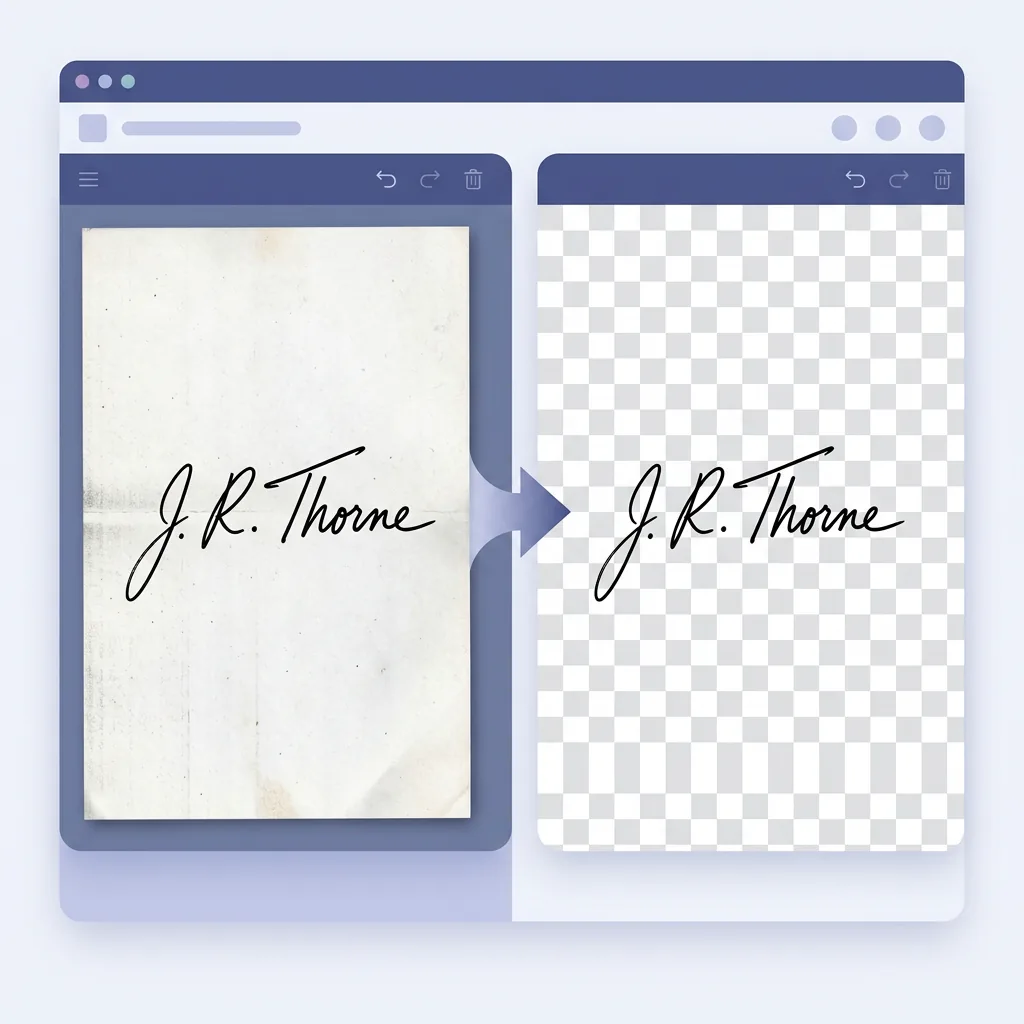 How to Remove the Background From a Scanned Signature